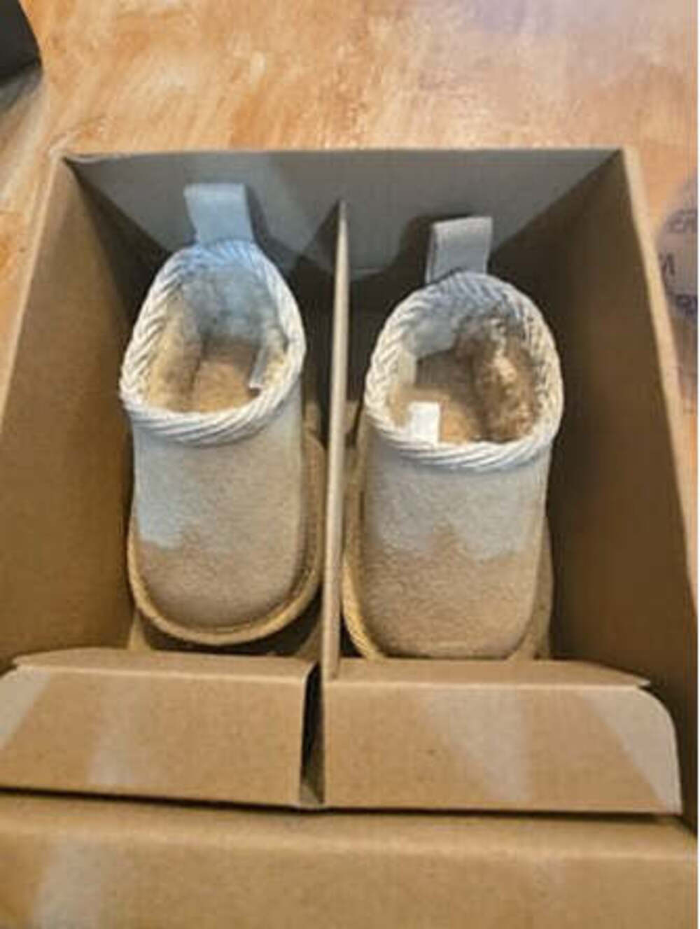 Bearpaw Tan slip ons, 0-6M